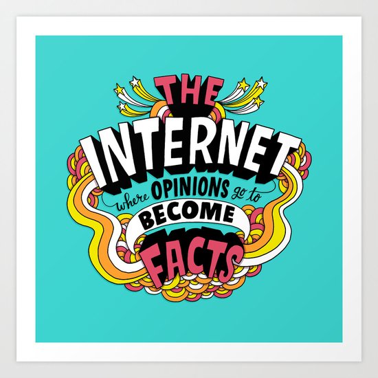 The Internet. Art Print