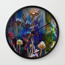 Spring Returns With Persephone Garden Collage Wall Clock
