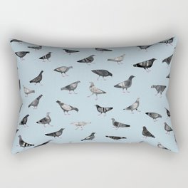 Pigeons Doing Pigeon Things Rectangular Pillow