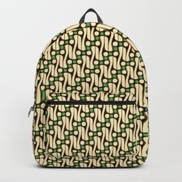 Batik Parang Green Pattern Backpack