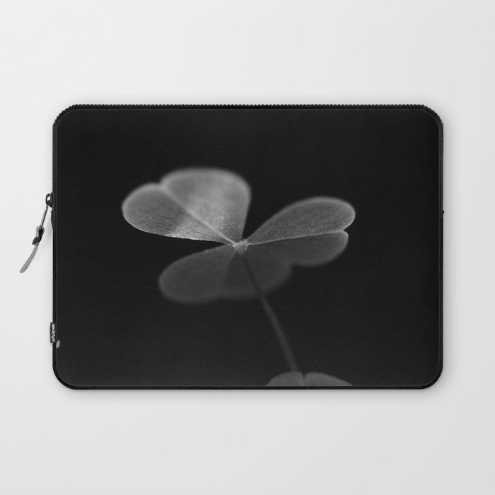 Oxalis in black and white Laptop Sleeve