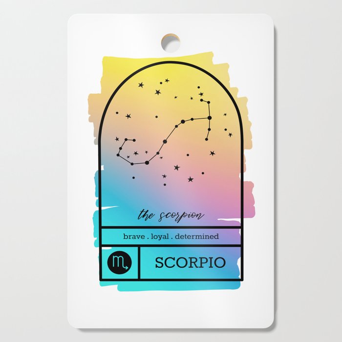 Scorpio Zodiac | Bold Gradient Cutting Board