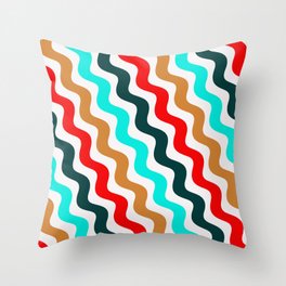 Abstract Geometric Christmas Pattern 07 Throw Pillow