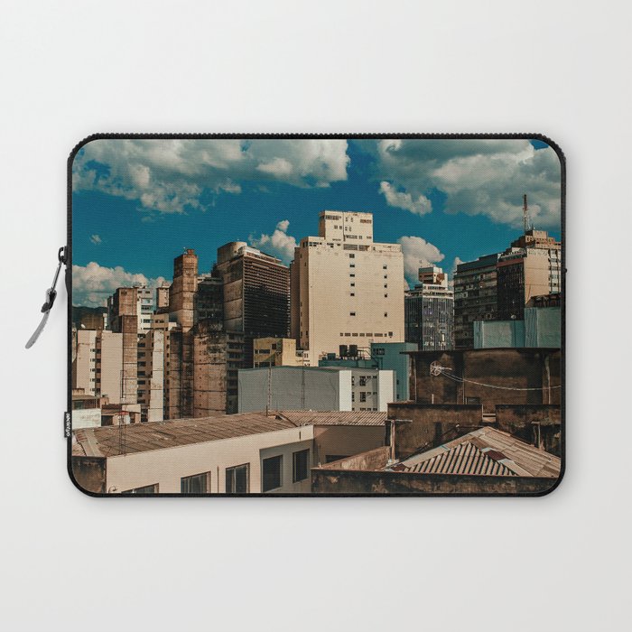 Brazil Photography - City In Brazil Under The Blue Cloudy Sky Laptop Sleeve