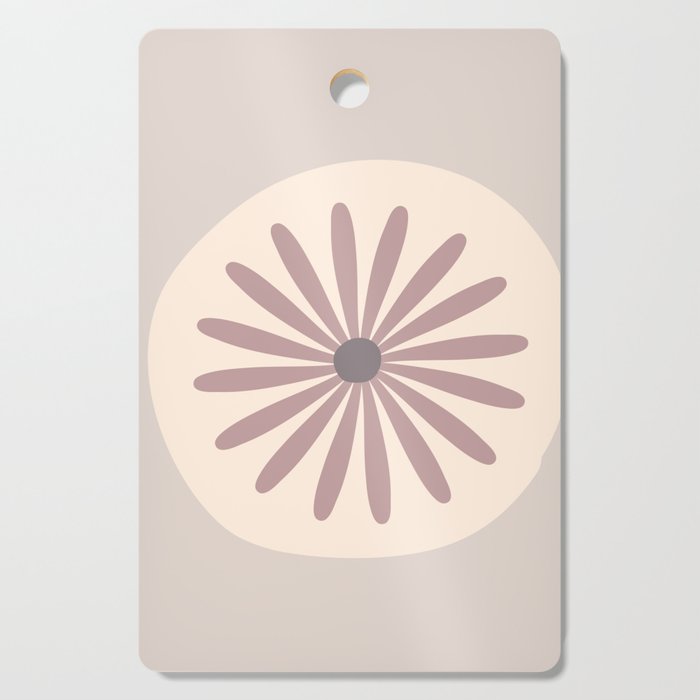 Minimalist Abstract  Flower Circle  Cute Minimali Pink  design  Cutting Board