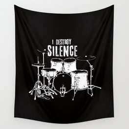 I destroy silence Wall Tapestry