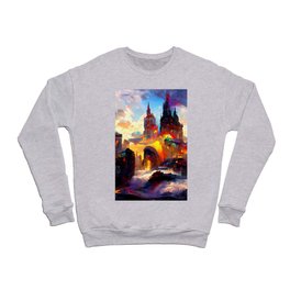 City from a colorful Universe Crewneck Sweatshirt