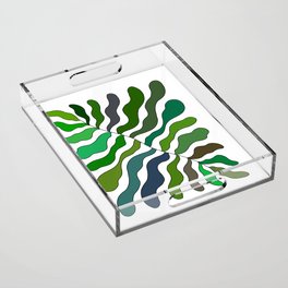 Green LEAF Acrylic Tray