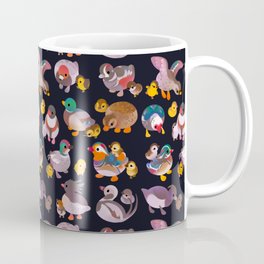 Duck and Duckling - dark Coffee Mug