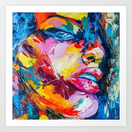 Abstract Face Art Prints For Any Decor Style Society6