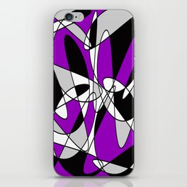 Abstract pattern - purple and gray. iPhone Skin