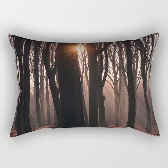 Up In The Woods Rectangular Pillow