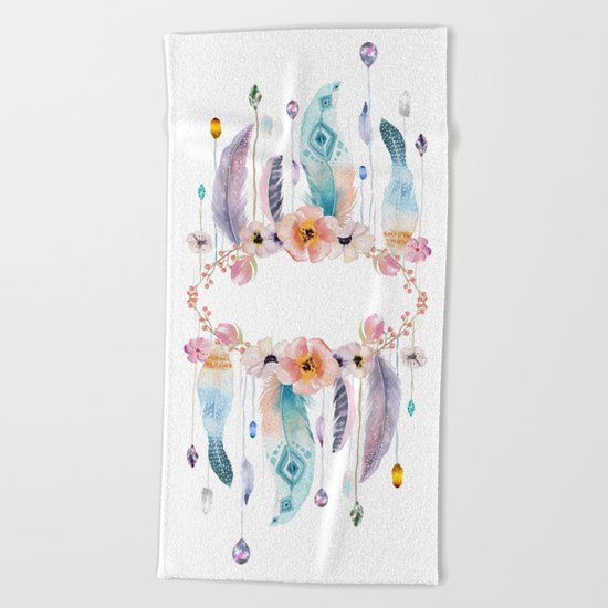 Atherstone Feather Spirit Gazer Beach Towel