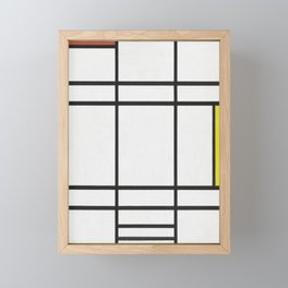 color block piet mondrian Framed Mini Art Print