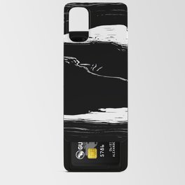 Abstract white and black lines Android Card Case
