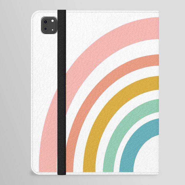 Simple Happy Rainbow Art iPad Folio Case