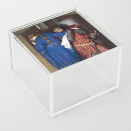 Hellelil and Hildebrand, the Meeting on the Turret Stairs" by Frederic William Burton. Acrylic Box