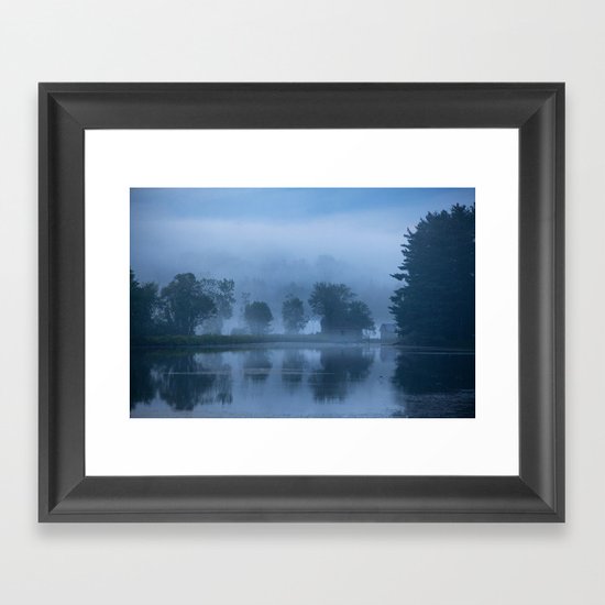 Peaceful Blue Framed Art Print