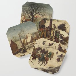 Pieter Bruegel The Elder - The Numbering At Bethlehem 1566 Coaster