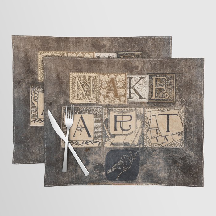 Make Art Not War Placemat