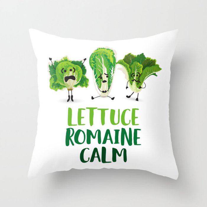 Lettuce Romaine Calm Throw Pillow