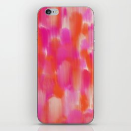 Abstract Fuchsia Pink Brushstrokes i iPhone Skin