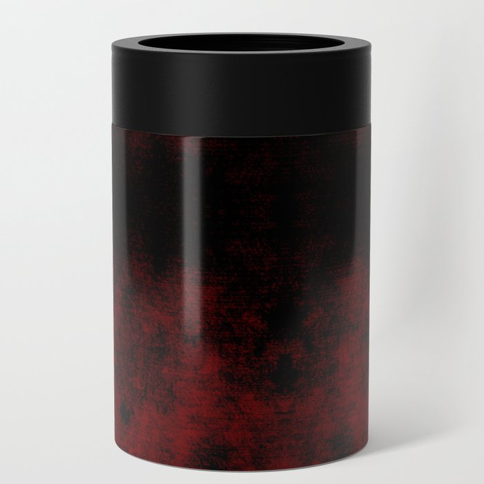 Dark Red Shapes Can Cooler
