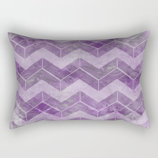 Chevron pattern, watercolors purple Rectangular Pillow