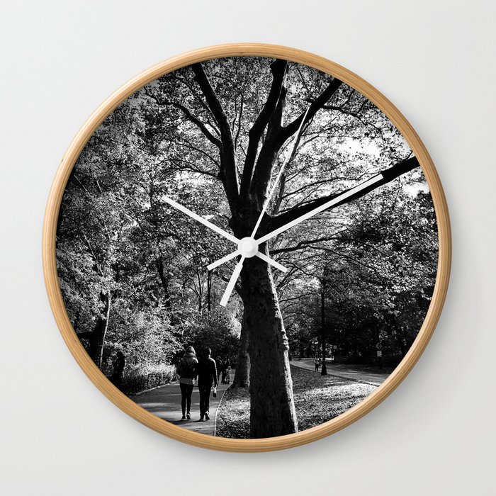 bw Central Park Wall Clock