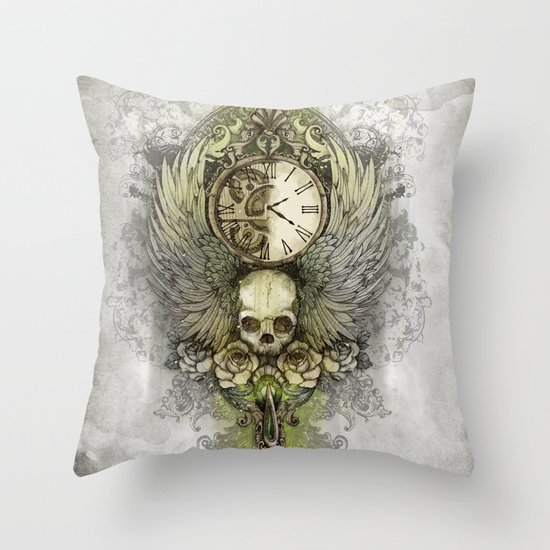 Wings Of Time Throw Pillow