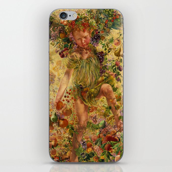 The Four Seasons, Autumn by Leon Frederic iPhone Skin