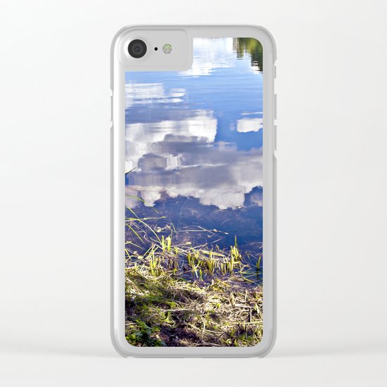 Summer Sky is touching water ground Clear iPhone Case