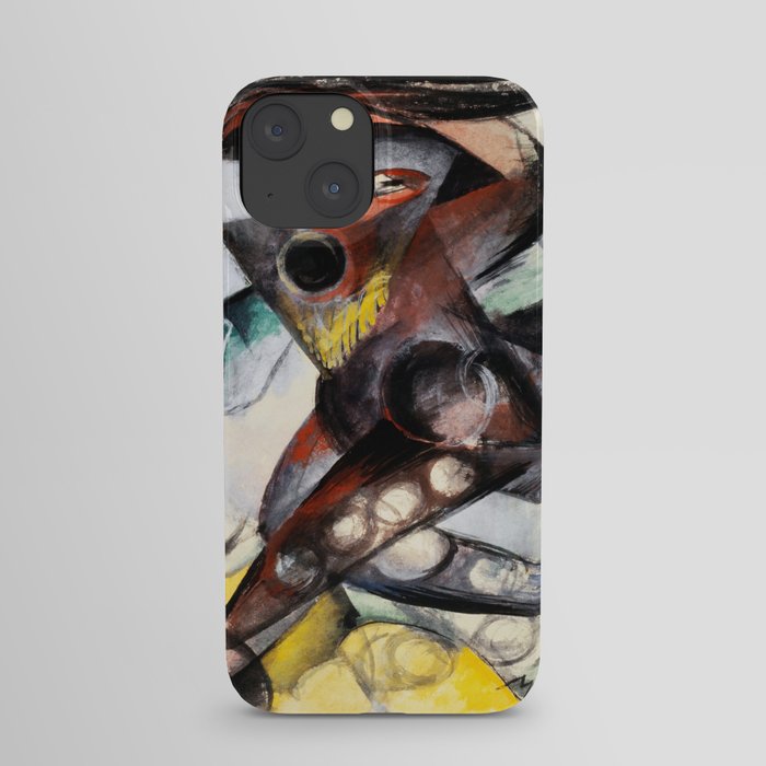 Franz Marc Caliban (1914) painting in high resolution iPhone Case