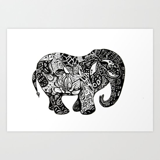 Fabulous elephant Art Print
