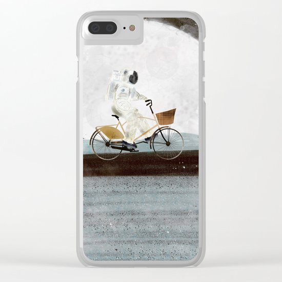 shopping for astronauts Clear iPhone Case