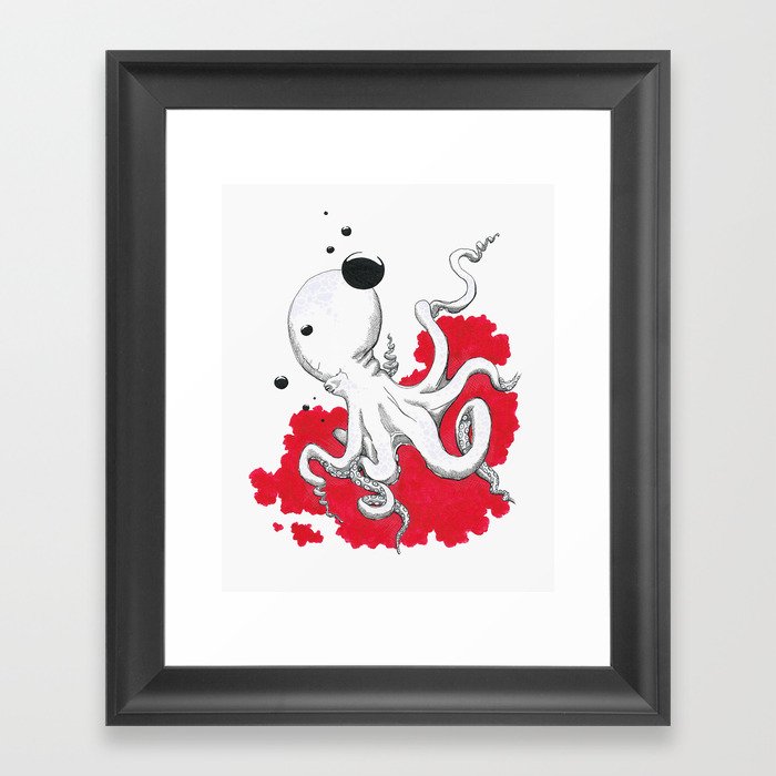 Poulpe / Octopus Framed Art Print