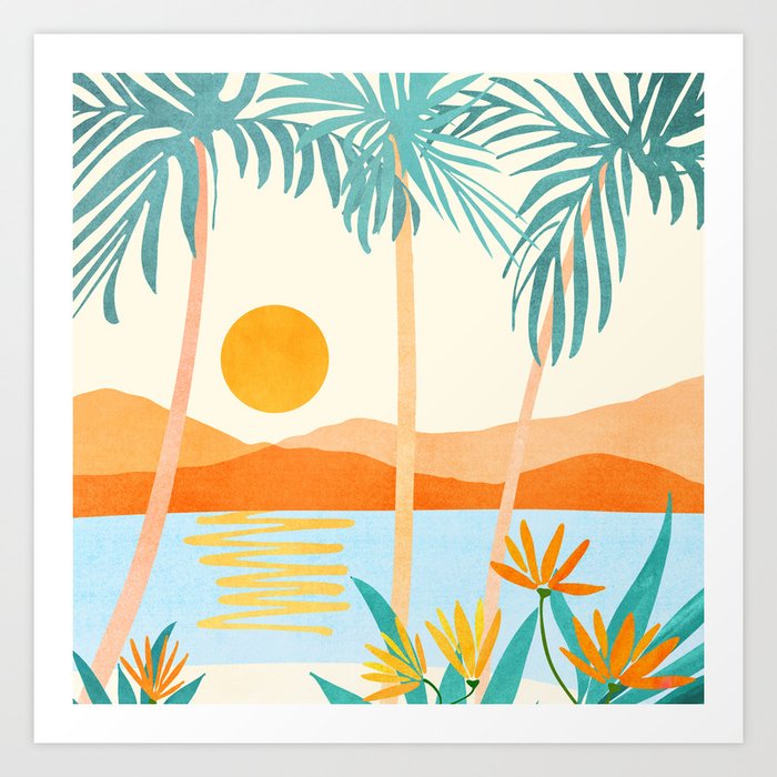 Bali Sunset Art Print