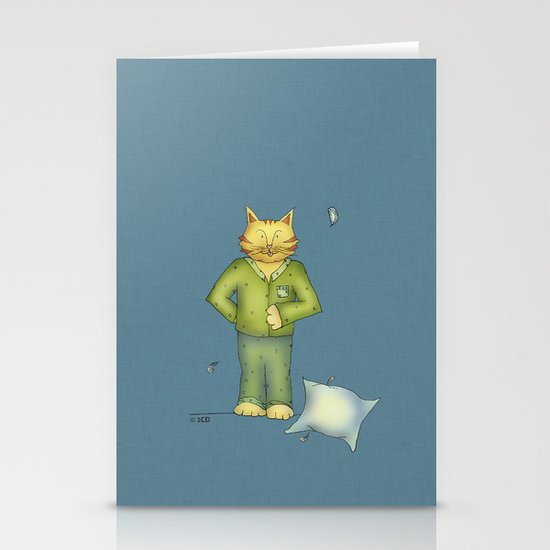 You are the cat's pajamas - blue Stationery Cards