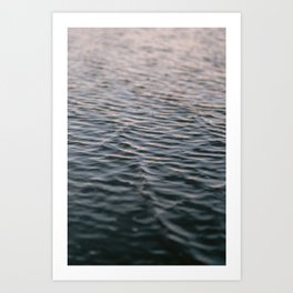 Waterline at Sunset | Colors of the Ocean | Ameland the Netherlands | Nature & Travel Photography Art Print