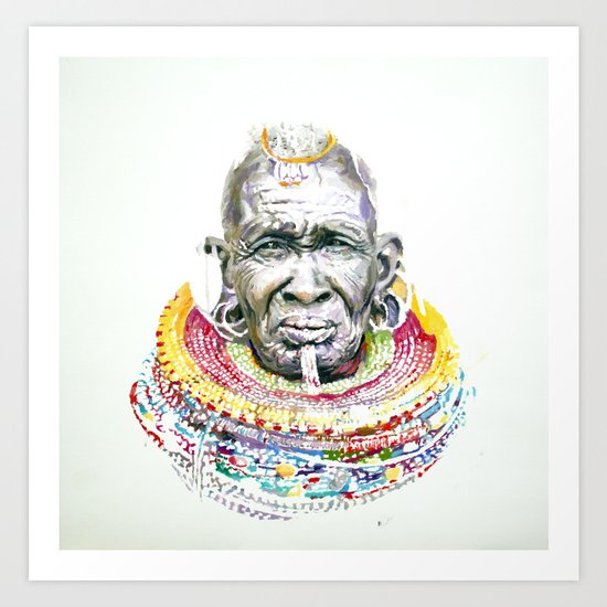 Maasai Art Print