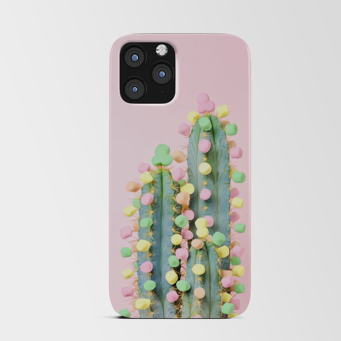 Marshmallow Cactus in Bloom iPhone Card Case