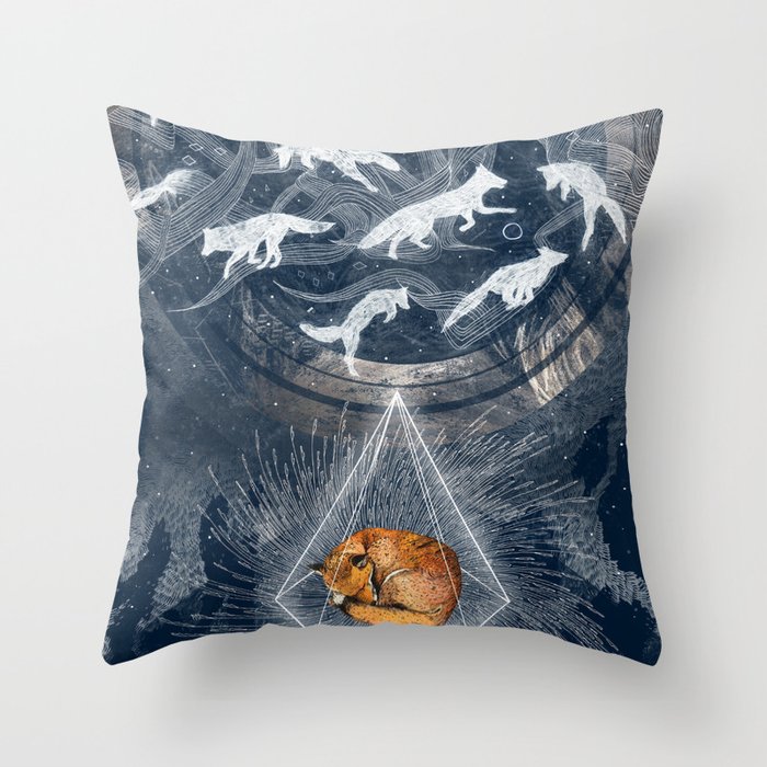 GHOSTS  Throw Pillow
