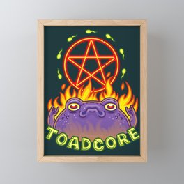 Toadcore Framed Mini Art Print