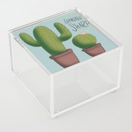 Looking Sharp Cactuses Acrylic Box