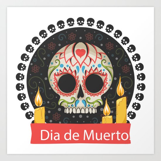 Dia de Muerto Art Print