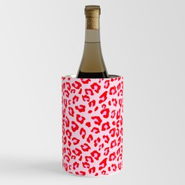Leopard Print - Red And Pink Original Wine Chiller