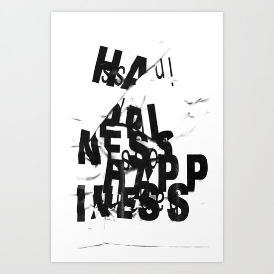 Happiness Art Print