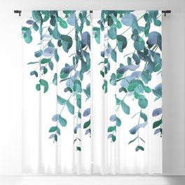 Eucalyptus Teal Blue Green Delight #1 #foliage #decor #art #society6 Blackout Curtain