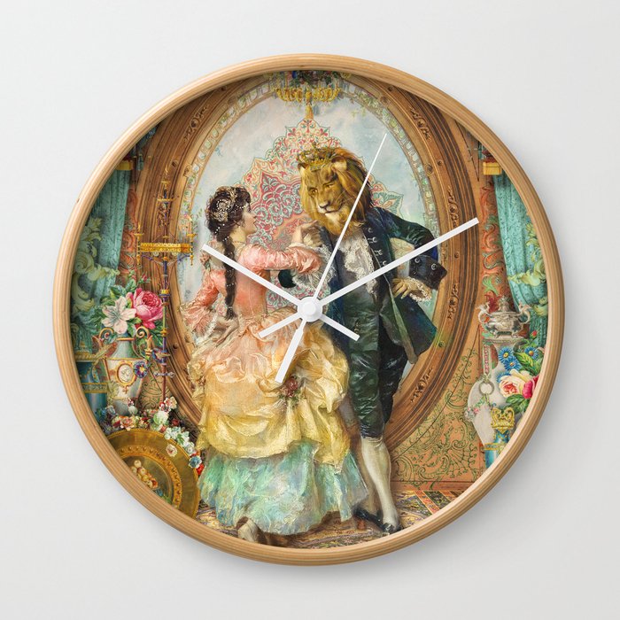 Beauty And The Beast Wall Clock By Foxfires Society6 Beauty And The Beast Wall Clock
