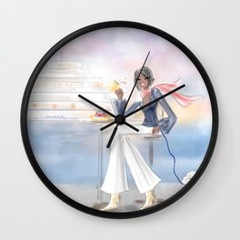 Cafe By The Sea Wall Clock
